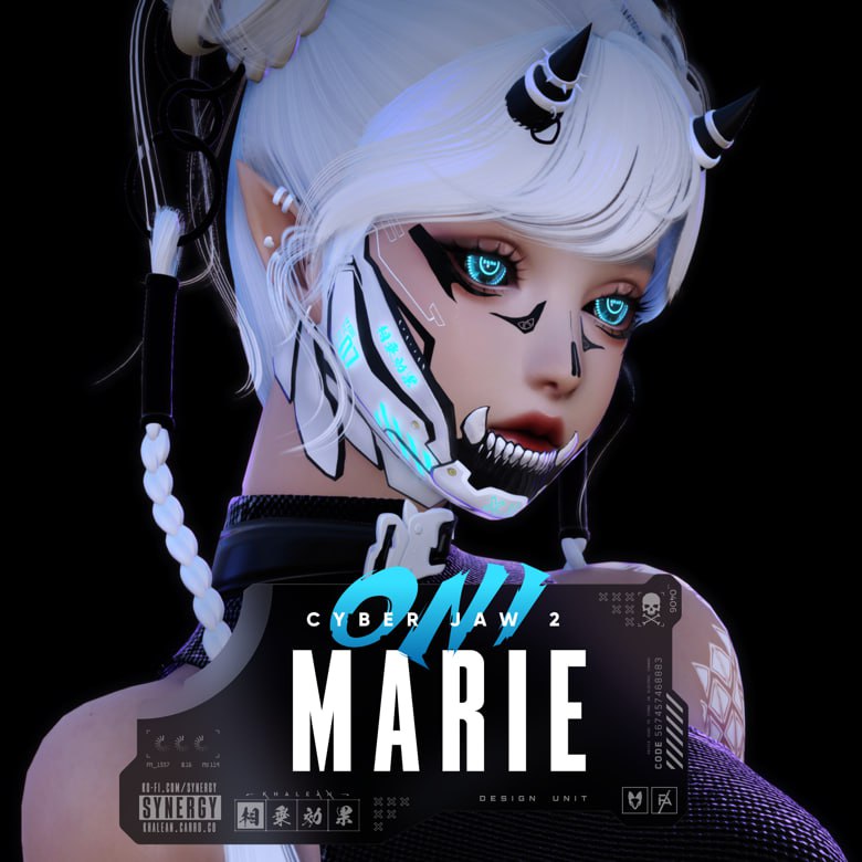 Marie Oni Cyber Jaw 2 (Previously_ Khalean's Cyber Jaw for Vivi's Marie Sculpt)