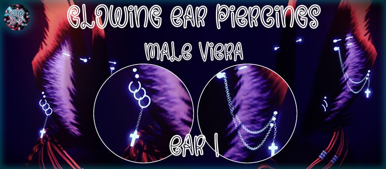 Viera Ear 1 Glowing Piercings [M]