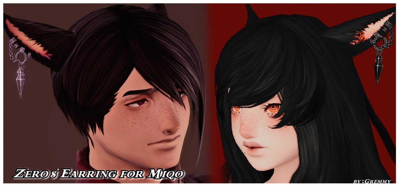 Zero's Earring for Miqo