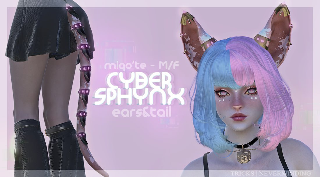 CyberSphynx Ears & Tail