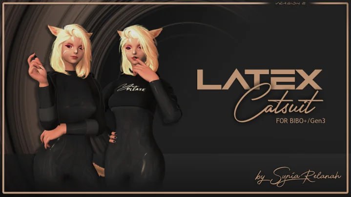 Latex Catsuit Hoodie_Jacket Version