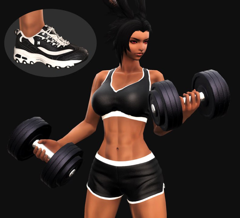 Workout Outfit + Dumbbells