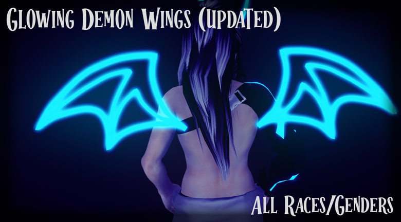 Glowing Demon Wings