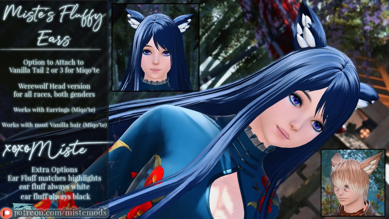 Miste's Fluffy Ears (Miqo'te Style)