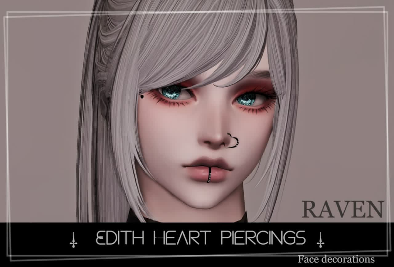 Edith Heart Piercings