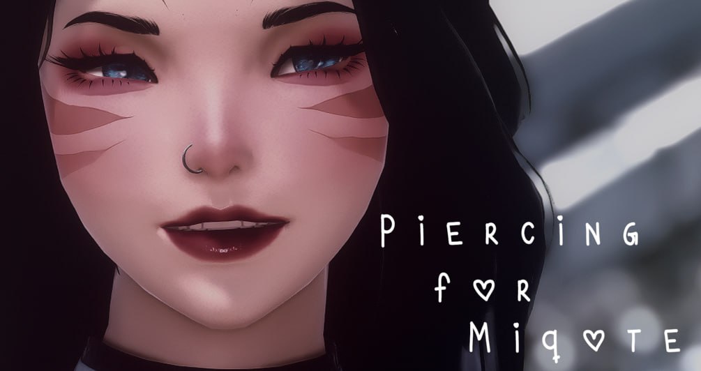 Nose Piercing for Miqote