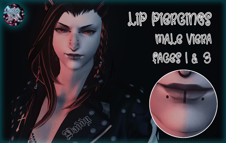 Viera Face 1+3 Lip Piercings [M]