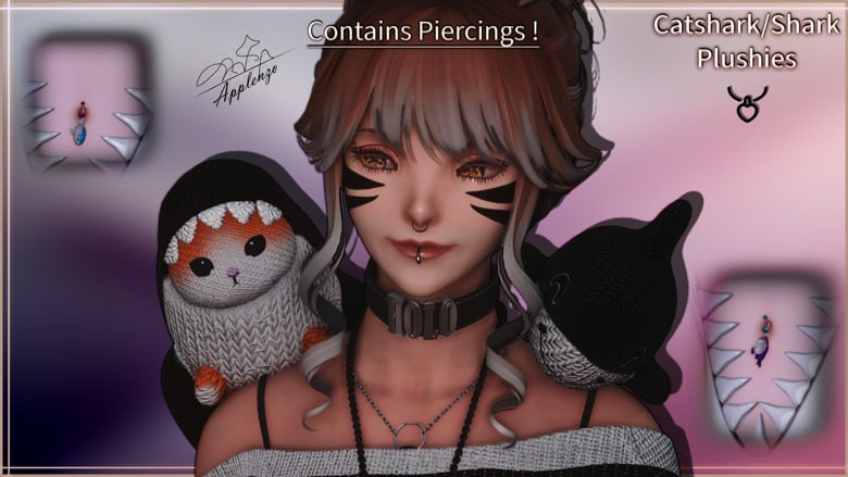 Shark Plushies & Piercings