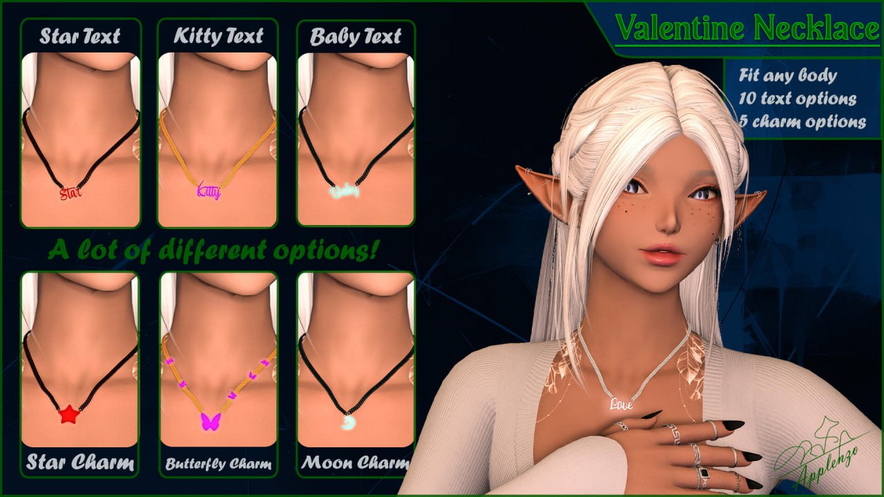 Valentine Charm_Named Necklace [V2.0]