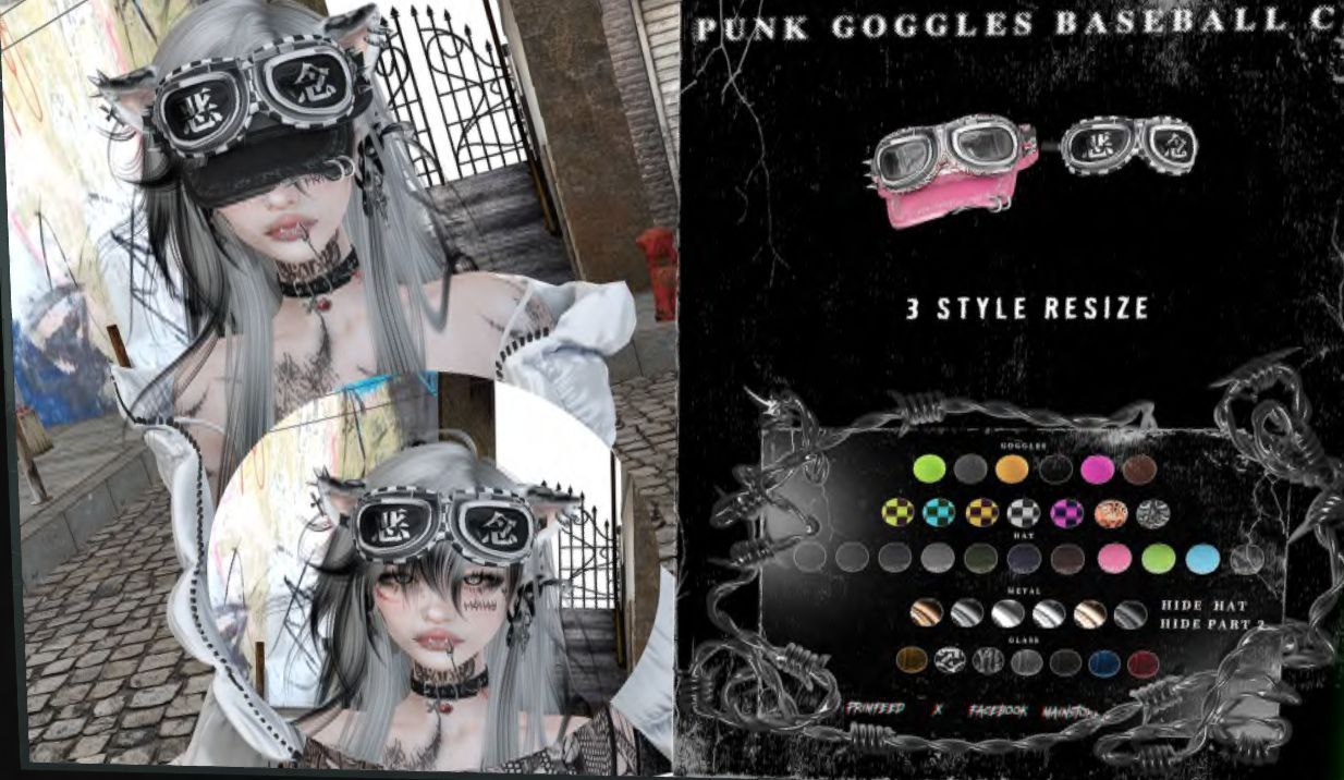 Punk Goggles Baseball Cap