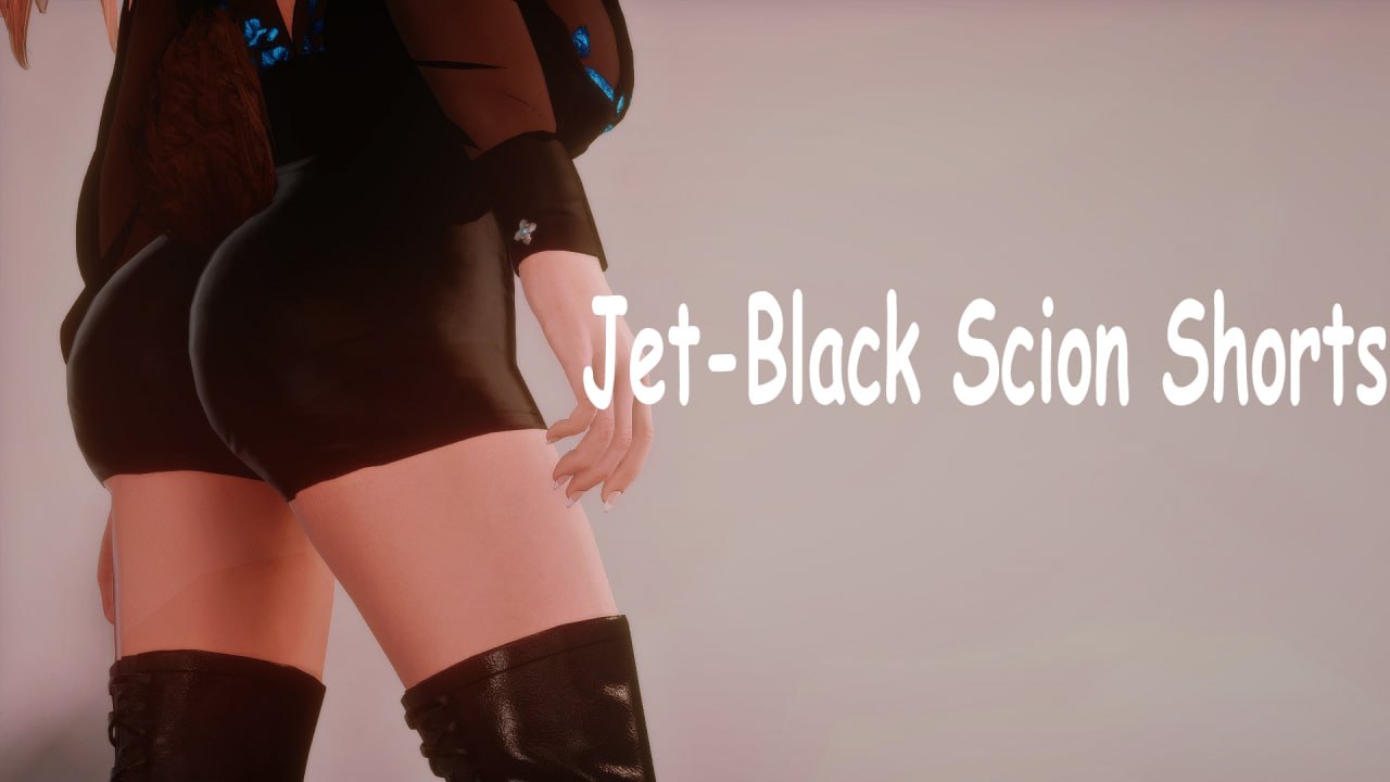 Jet-Black Scion Shorts
