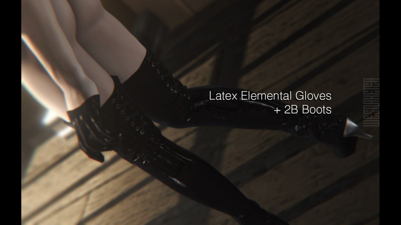 Latex Elemental Gloves + 2B Boots