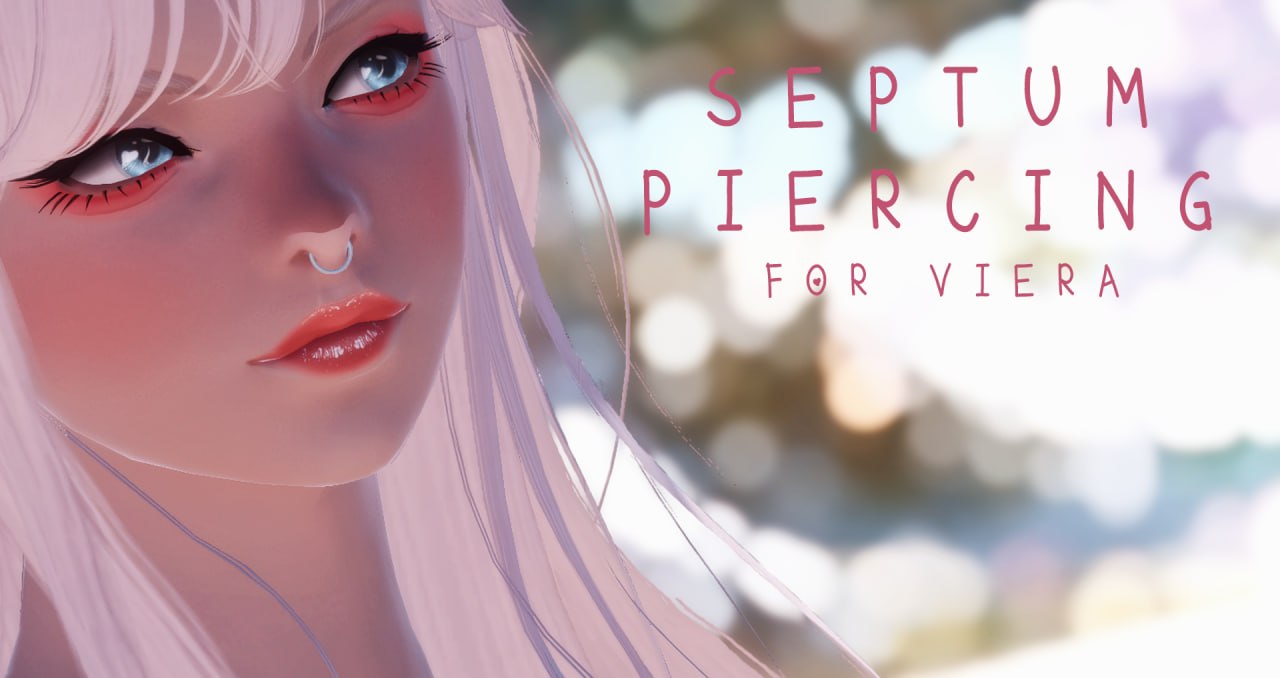 Simple Septum Piercing for Viera