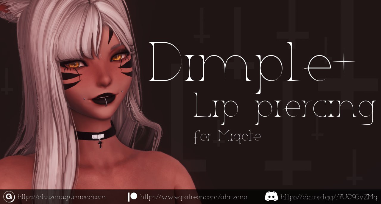 Dimple + Lip Piercing